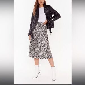 Nasty Gal Leopard MIDI Skirt
